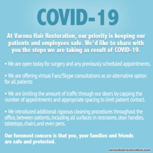 Covid-19 varona hair restoration